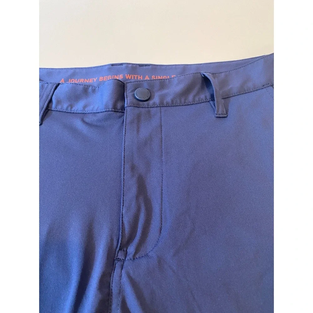 Rhone Pants Mens 31x29.5 Blue Commuter Slim Trousers Golf Casual Logo 5 Pocket